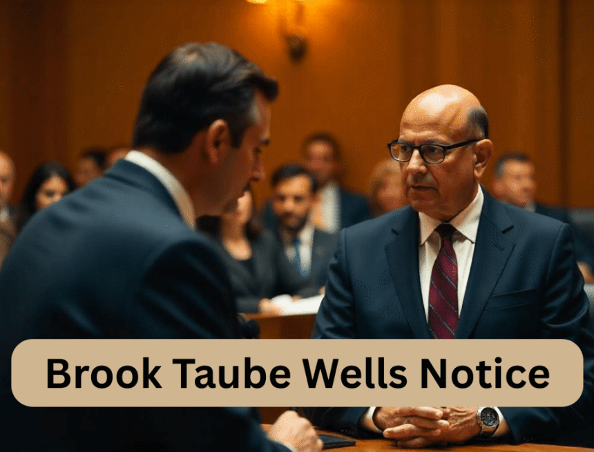 Brook Taube Wells Notice Brook Taube Wells Notice
