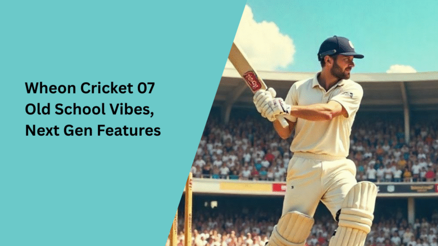 wheon cricket 07 – old school vibes, next gen features
