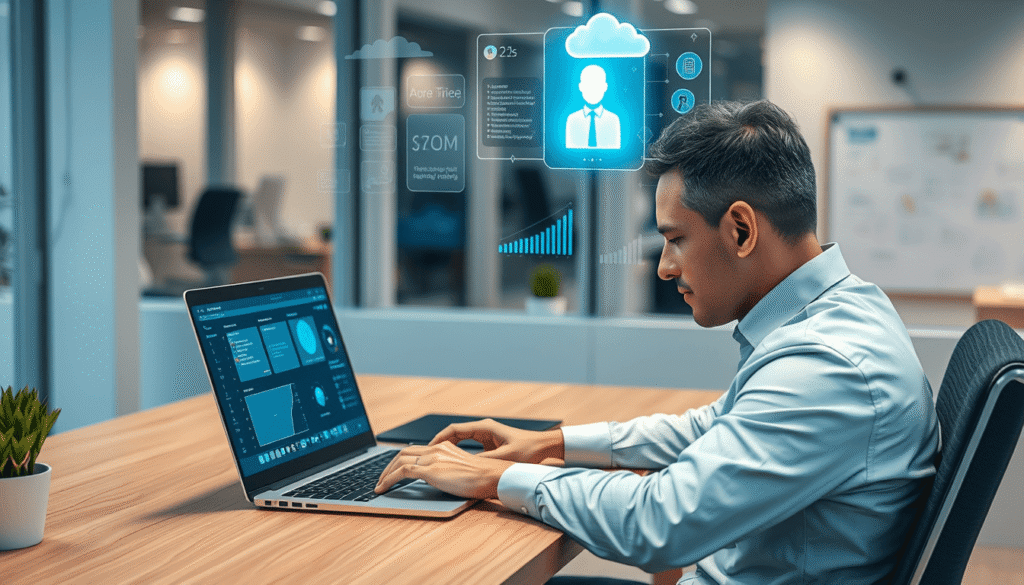 business user interacting with aviyne.com features