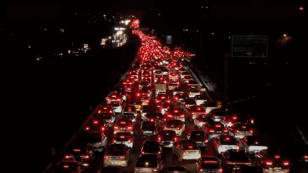 heavy traffic as tehran residents flee city after trump’s warning