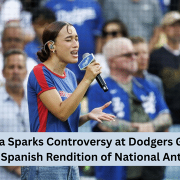 nezza sparks controversy at dodgers game with spanish rendition of national anthem