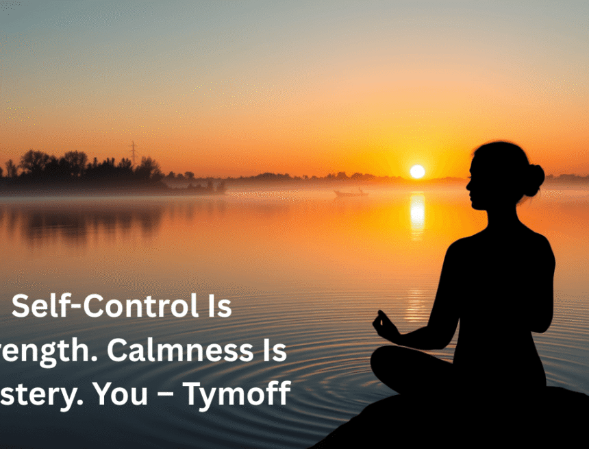 self-control is strength. calmness is mastery. you – tymoff