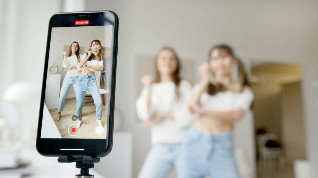 social media creator filming engaging content for instagram reels