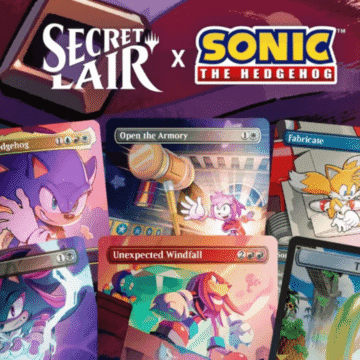 sonic the hedgehog secret lair announced magic the gathering collab goes supersonic